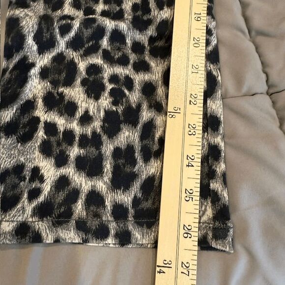 NEW! MIAOU The Junior Pant Gray Leopard Exposed Button Fly Size 27 - Picture 12 of 14